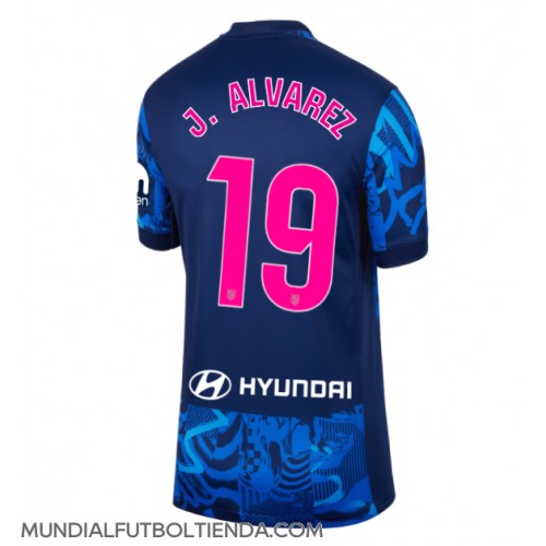 Camiseta Atletico Madrid Julian Alvarez #19 Tercera Equipación Replica 2024-25 para mujer mangas cortas